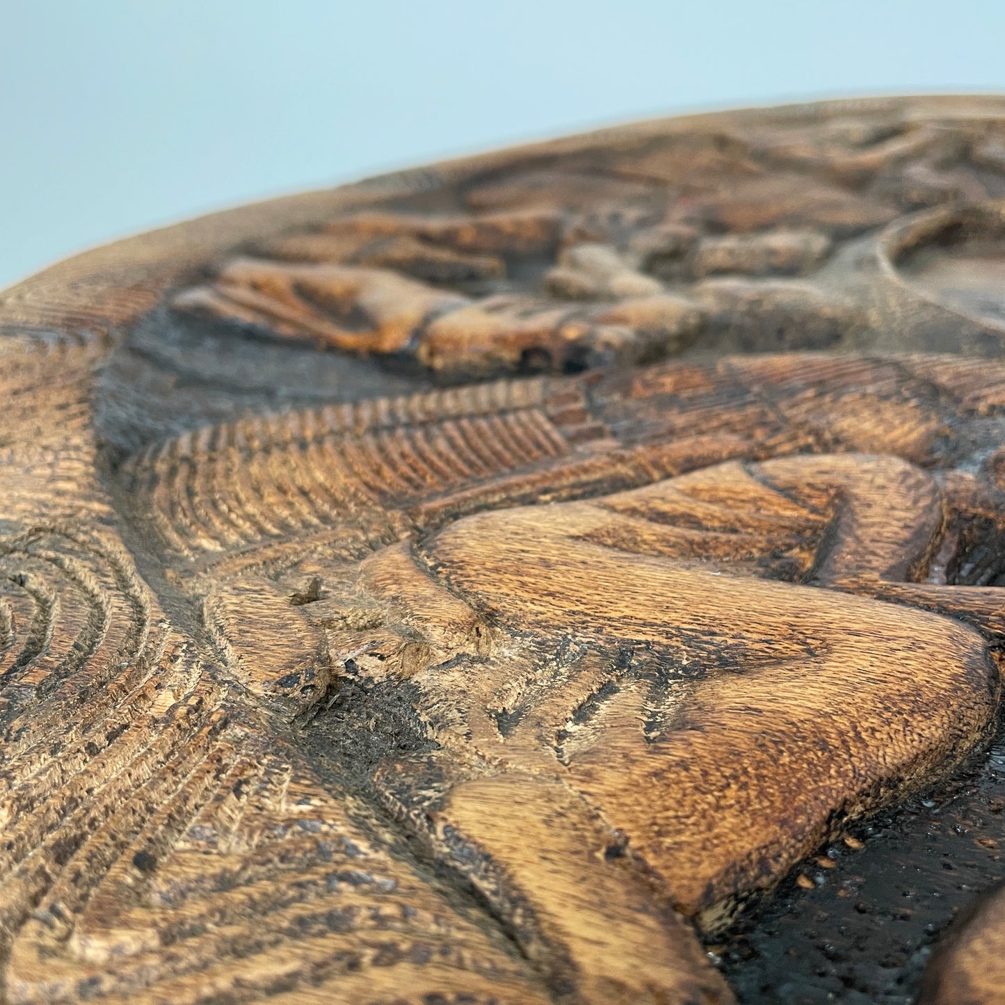 DECORATIVE AFRICAN CARVED TABLE