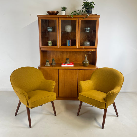 TOOTHILL COCKTAIL CHAIR IN MUSTARD WOOL
