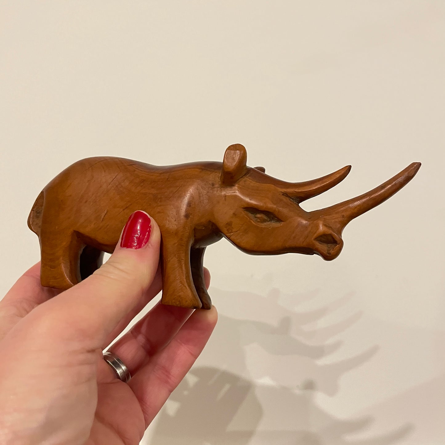 VINTAGE TEAK RHINO
