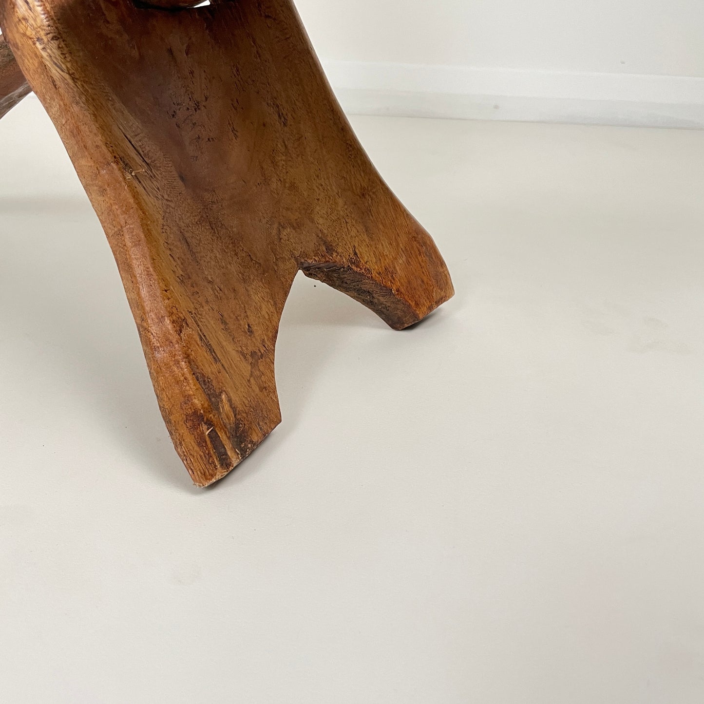 DECORATIVE AFRICAN CARVED TRIBAL BIRTHING STOOL