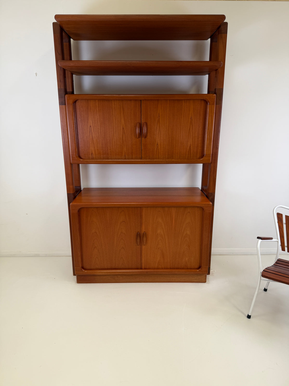 DYRLUND TEAK ROOM DIVIDER BOOKCASE