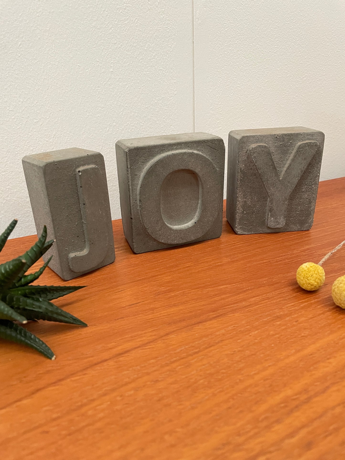 ‘JOY’ DECORATIVE CONCRETE BLOCKS