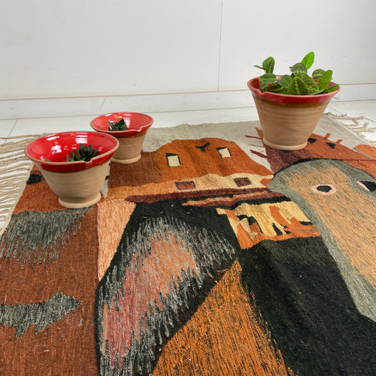 EGYPTIAN PICTORIAL RUG / WALL HANGING