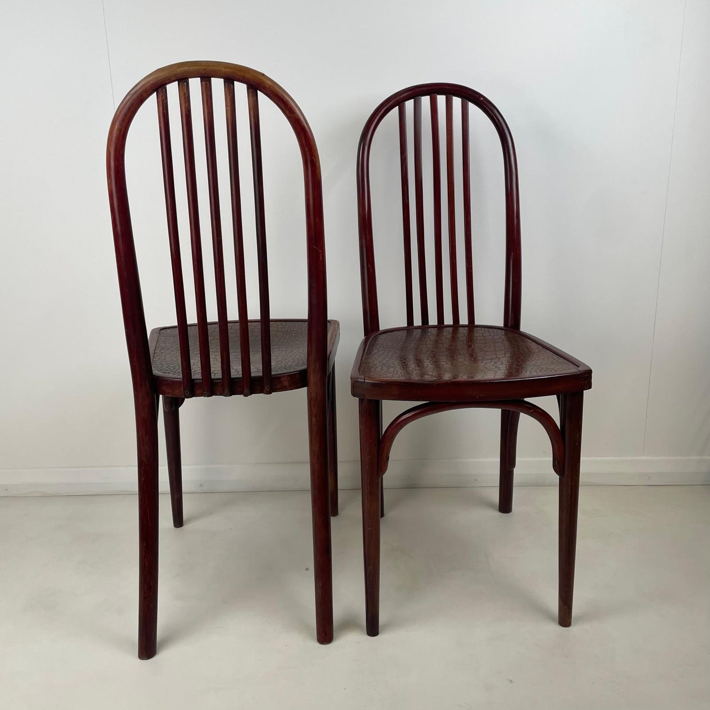 PAIR OF BENTWOOD CHAIRS BY JOSEF HOFFMANN FOR THONET