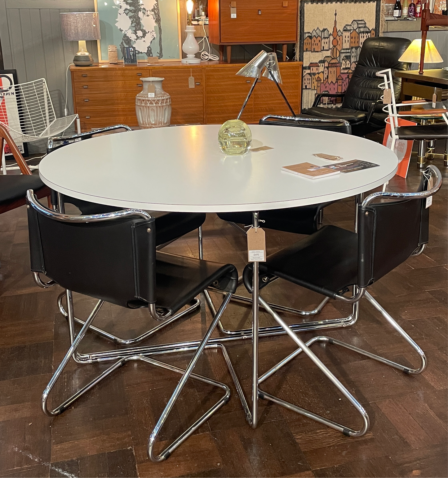 BISCIA TABLE IN WHITE DESIGNED BY PASCAL MOURGUE