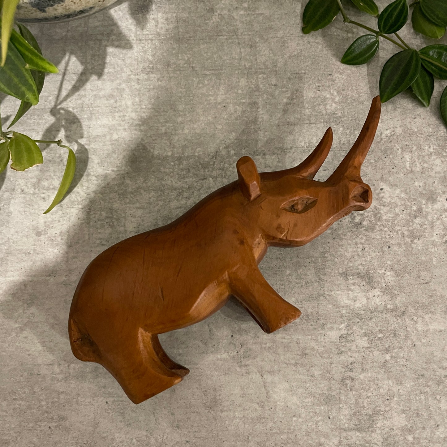VINTAGE TEAK RHINO