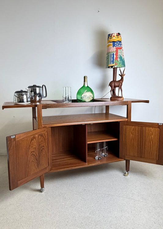 1960s GPLAN TEAK FRESCO BUFFET CART / DTINKS TROLLEY