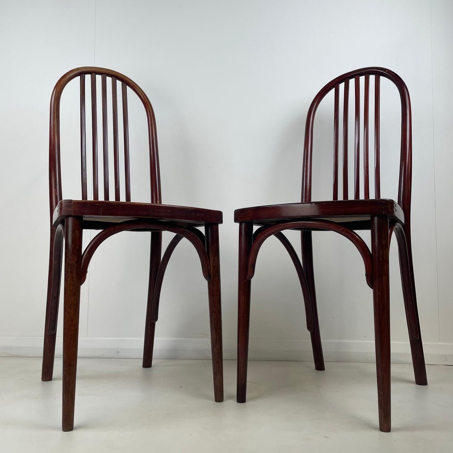 PAIR OF BENTWOOD CHAIRS BY JOSEF HOFFMANN FOR THONET