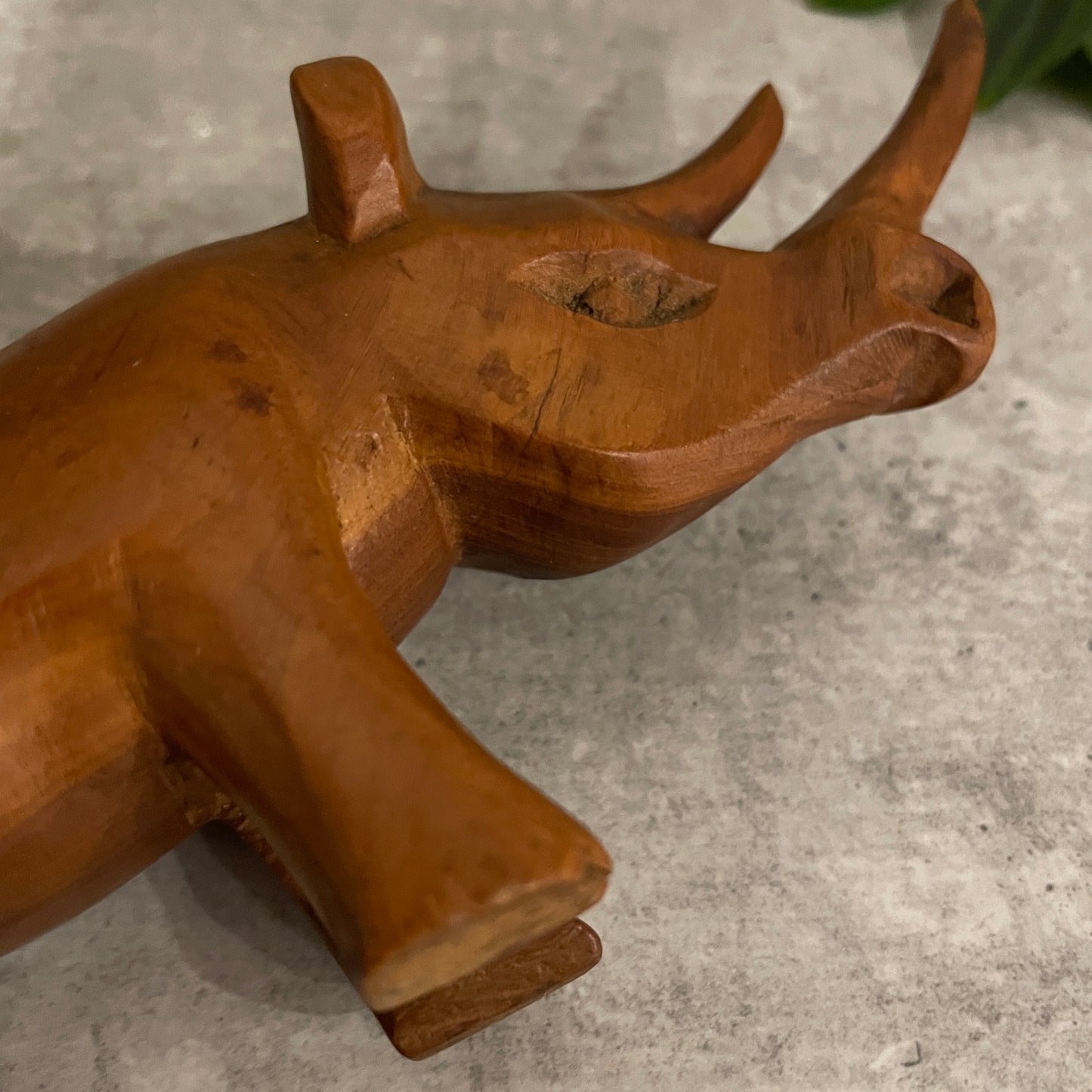 VINTAGE TEAK RHINO