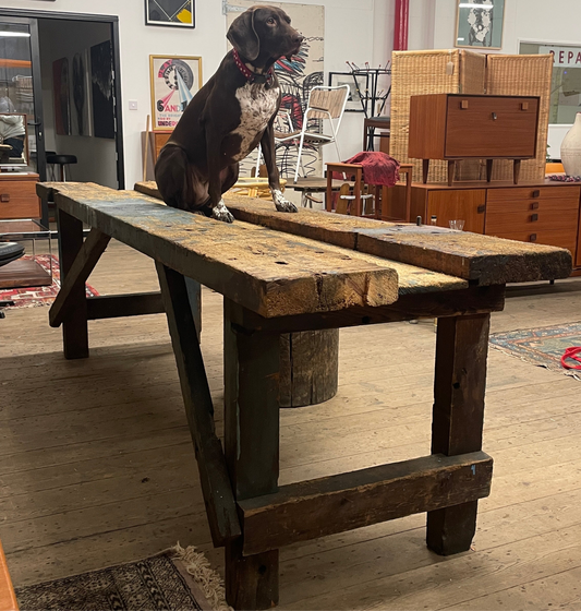 ENGLISH PINE WORKBENCH / KITCHEN ISLAND IN PINE