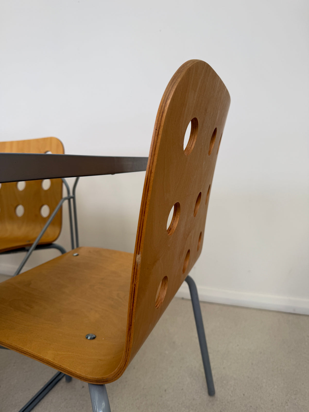 VINTAGE 1999 IKEA MOMENTS TABLE & 6 JULES CHAIRS