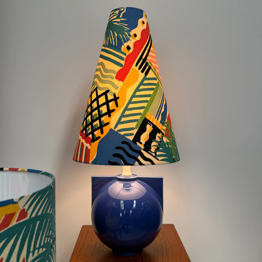 DRUM LAMPSHADE IN CAMPBELL COLLIER VINTAGE COTE D’AZURE FABRIC