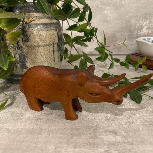 VINTAGE TEAK RHINO