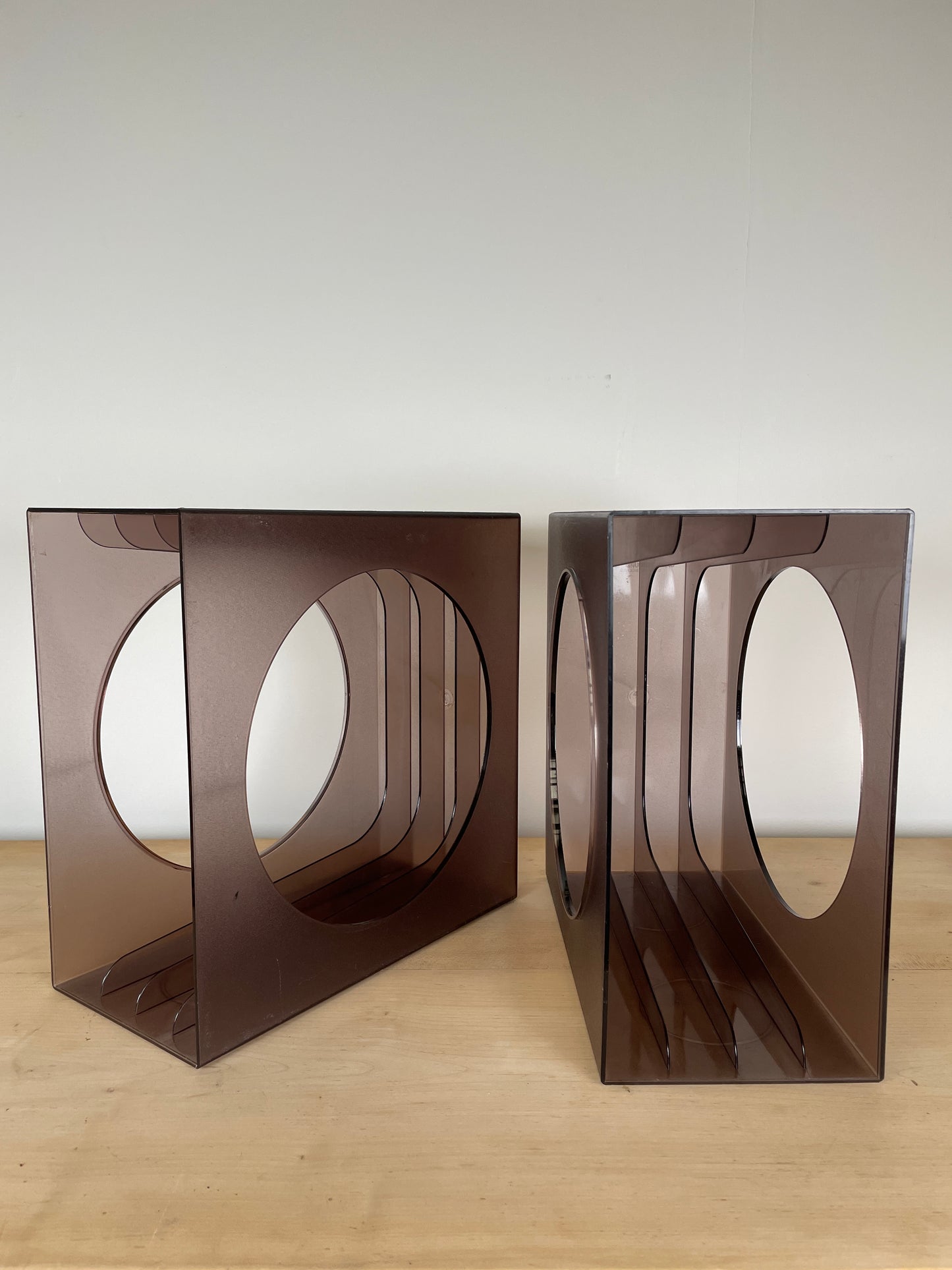 1970s CAMBRASOUND VINYL RECORD STORAGE x 2
