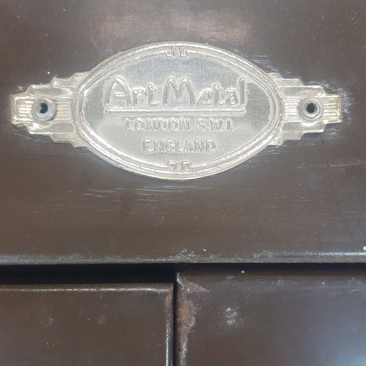 HUGE ART METAL 6FT 5" DOUBLE DOOR METAL CABINET