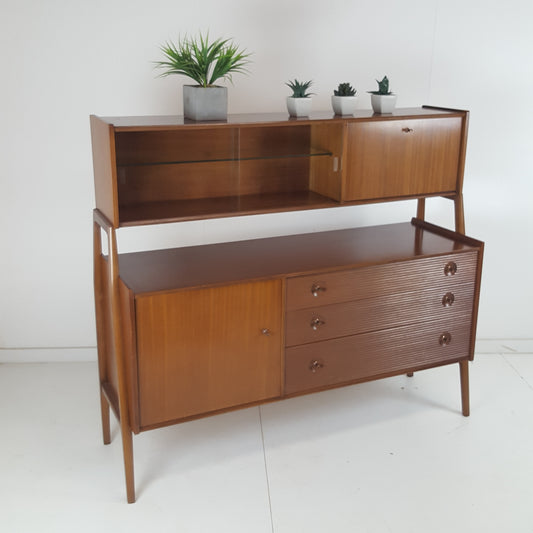 NATHAN MID CENTURY TEAK HIGH BOARD / COCKTAIL CABINET