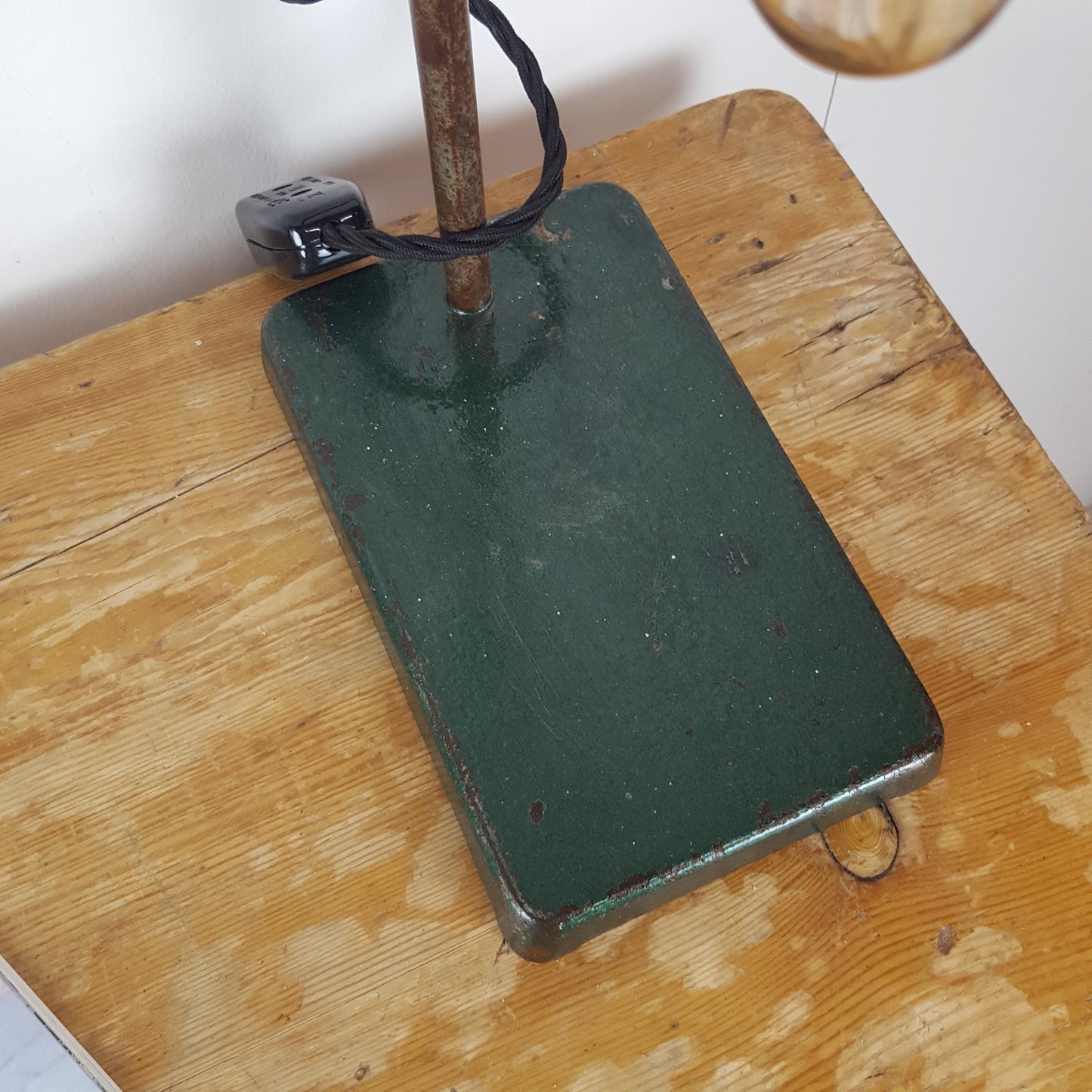 VINTAGE REPURPOSED RETORT STAND LAMPS SET OF 2