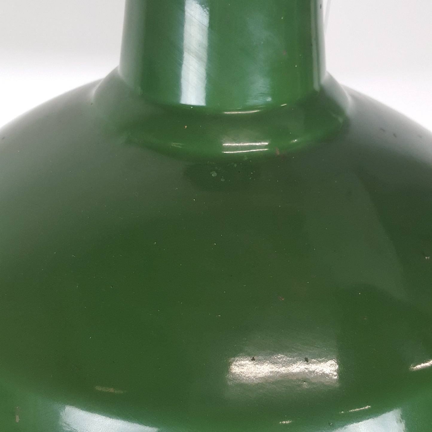 ORIGINAL BENJAMIN FACTORY CEILING LIGHT IN ENAMEL GREEN