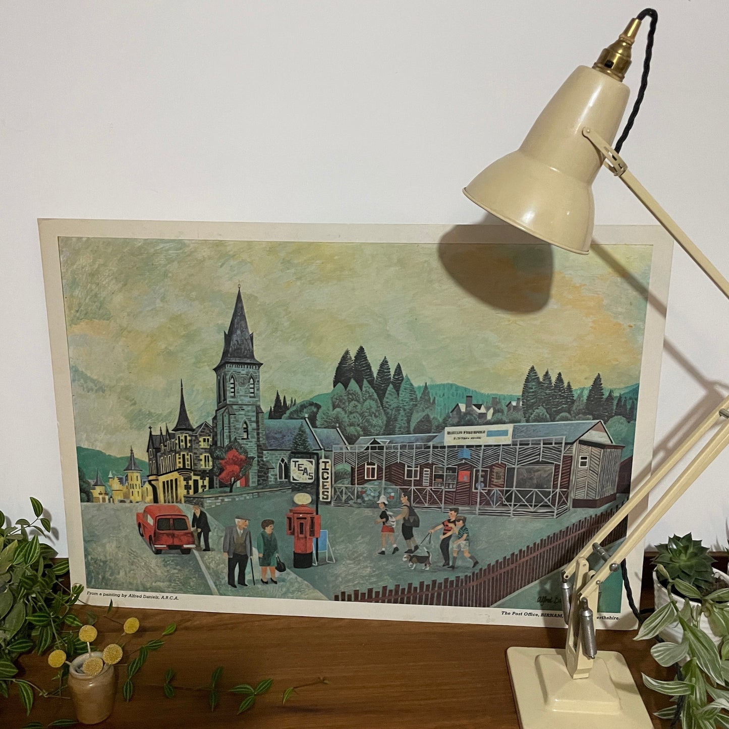 VINTAGE ALFRED DANIELS PRINT BIRNAM DUNKELD
