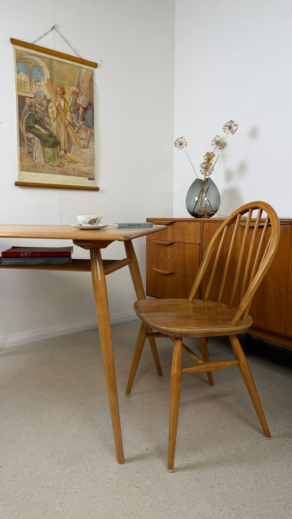 VINTAGE ELM & BEECH ERCOL BREAKFAST TABLE - MODEL 393
