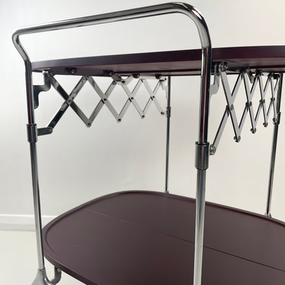 KARTELL GASTONE TROLLEY IN AUBERGINE