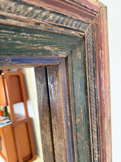 RAJASTHAN, INDIAN TEAK MIRROR - FULL LENGTH
