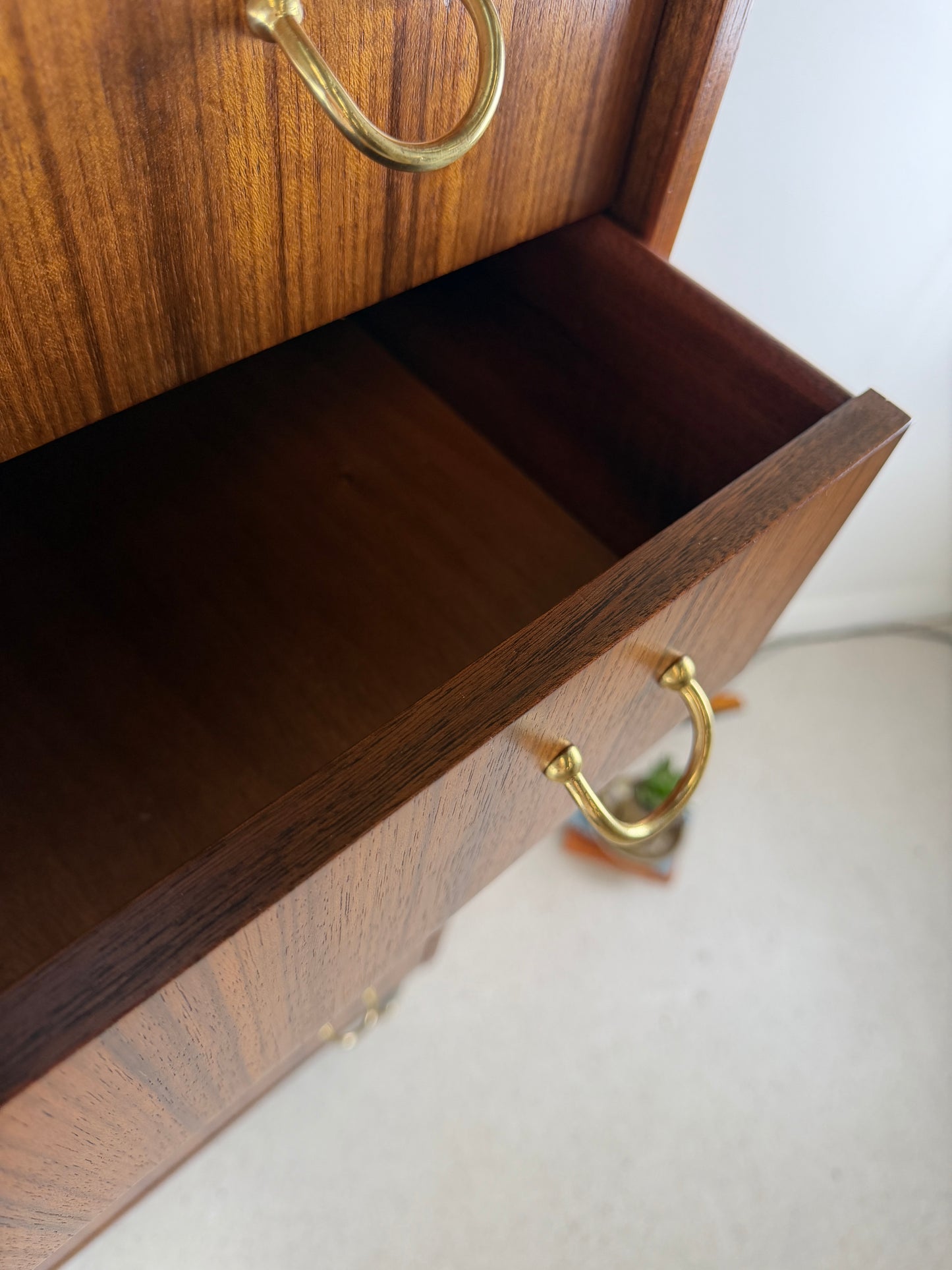 1960s GPLAN TOLA WOOD LIBRENZA TALLBOY BY E GOMME