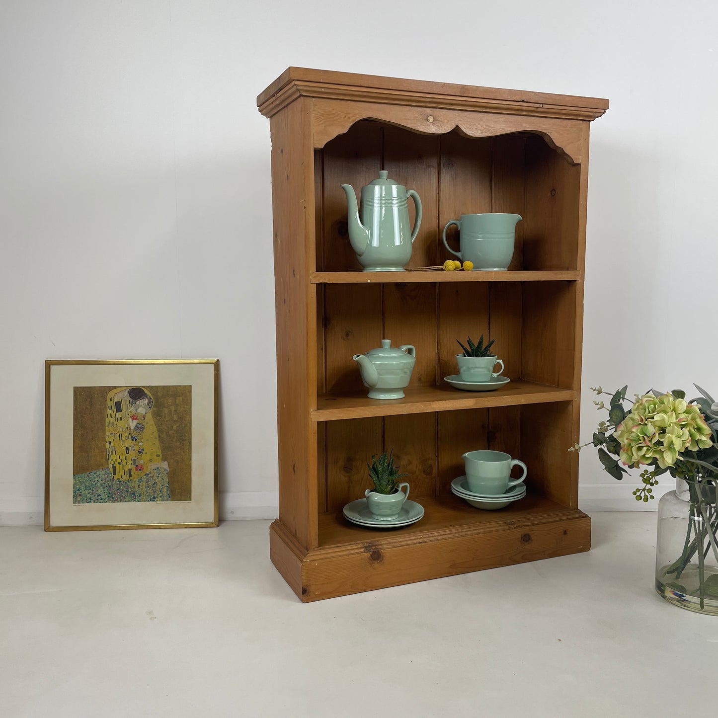 VINTAGE PINE BOOKCASE