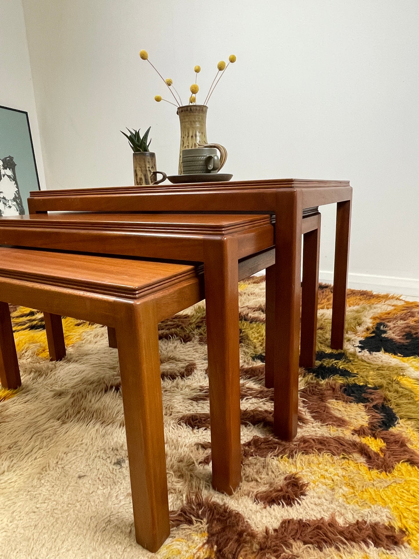 VINTAGE GORDON RUSSELL NEST OF TABLES