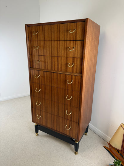 1960s GPLAN TOLA WOOD LIBRENZA TALLBOY BY E GOMME