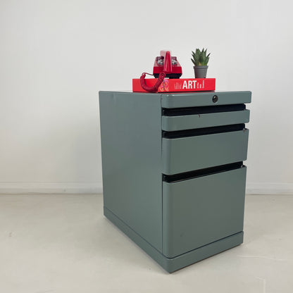 VINTAGE FILING CABINET DRAWERS IN GREY