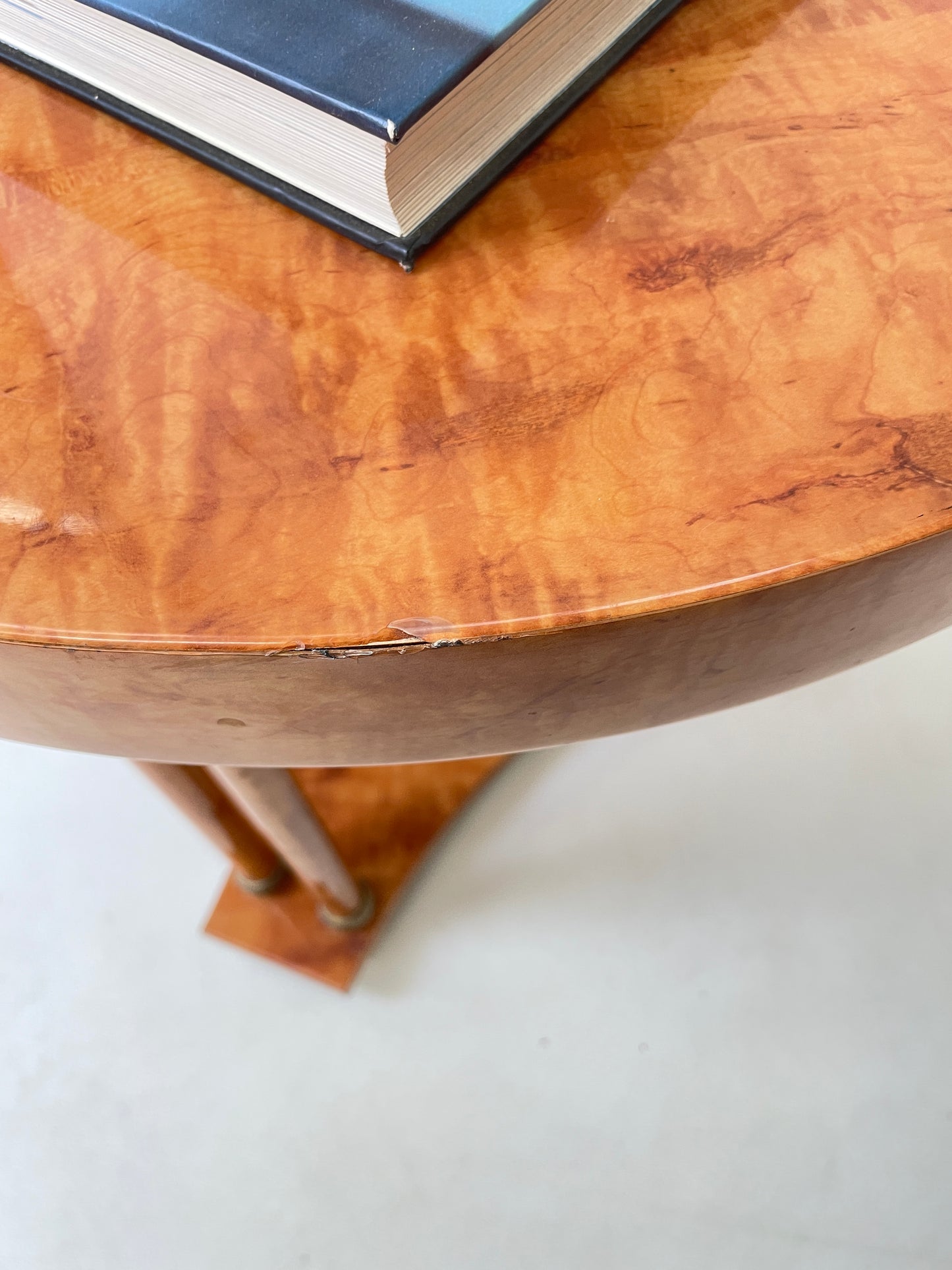 WALNUT BIEDERMEIRER TRIPOD SIDE COFFEE TABLE
