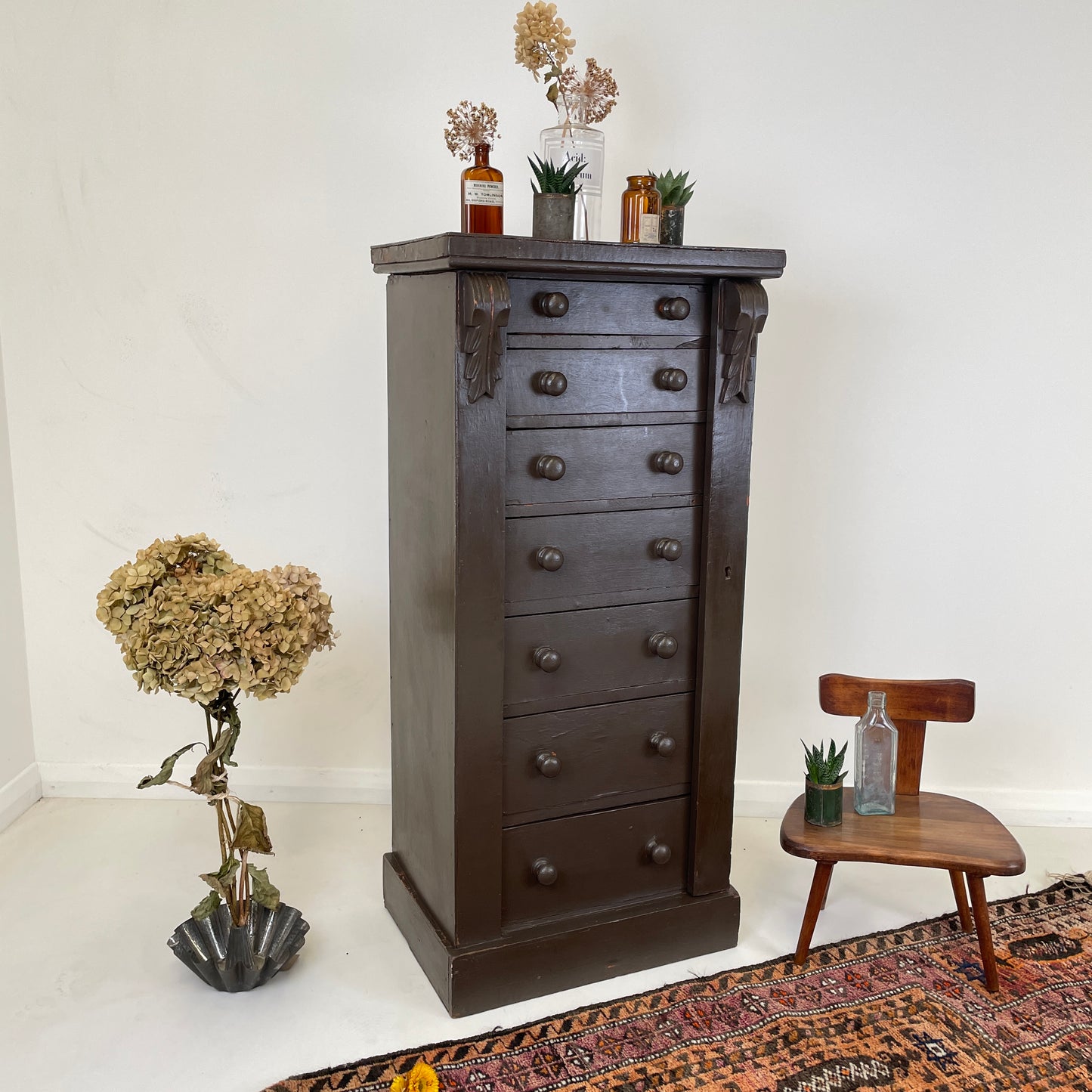 PAINTED WELLINGTON CHEST