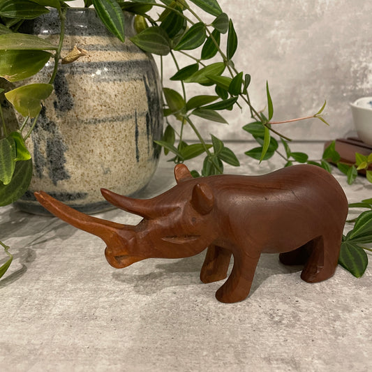 VINTAGE TEAK RHINO
