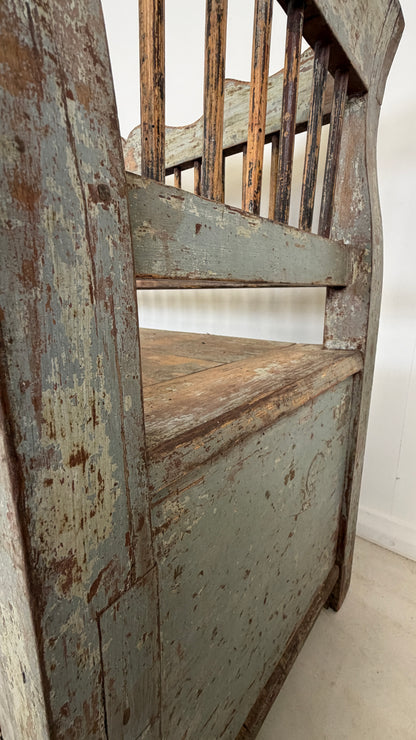 SWEDISH SETTLE BENCH 19TH CENTURY