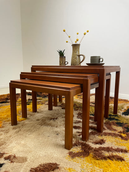VINTAGE GORDON RUSSELL NEST OF TABLES