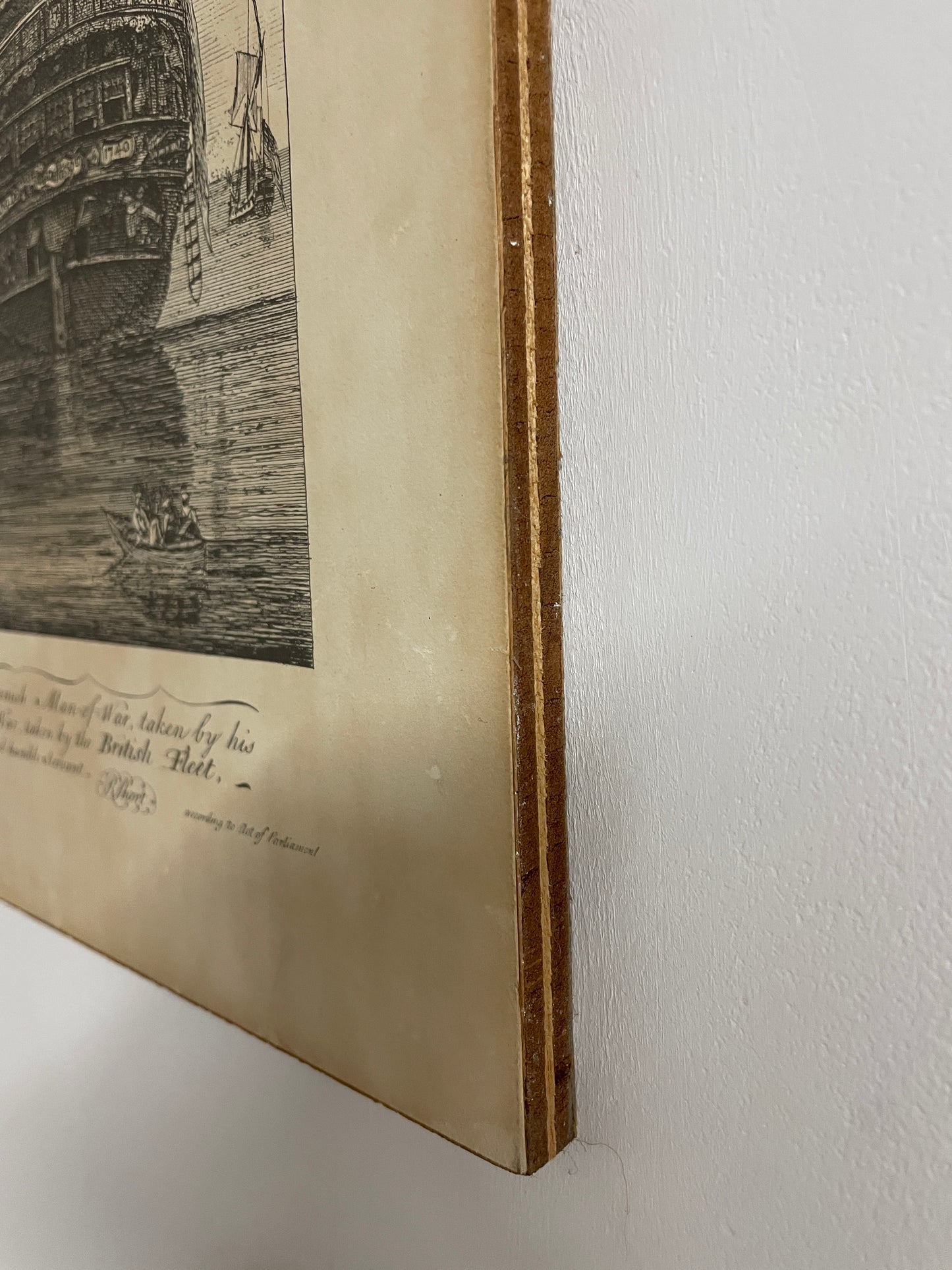 SEPIA SHIP PRINTS - J BOYDELL SET OF 4
