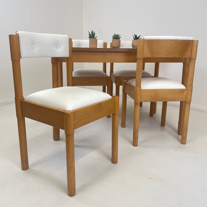 DINETTE TABLE AND CHAIRS IN BEECH