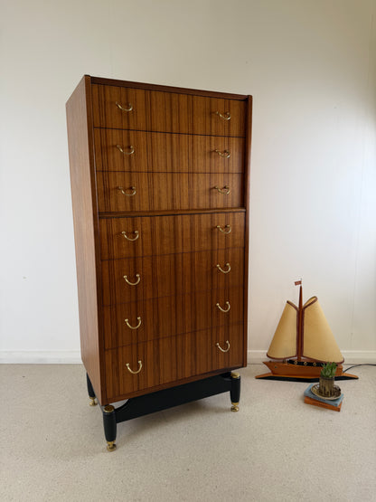 1960s GPLAN TOLA WOOD LIBRENZA TALLBOY BY E GOMME