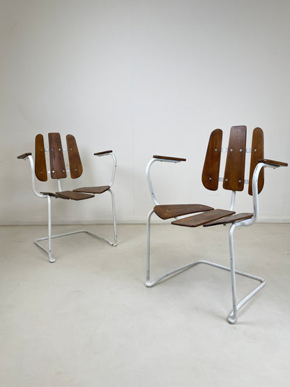 HERMAN PERSSONS SWEDISH GARDEN TABLE & CHAIRS 1960s