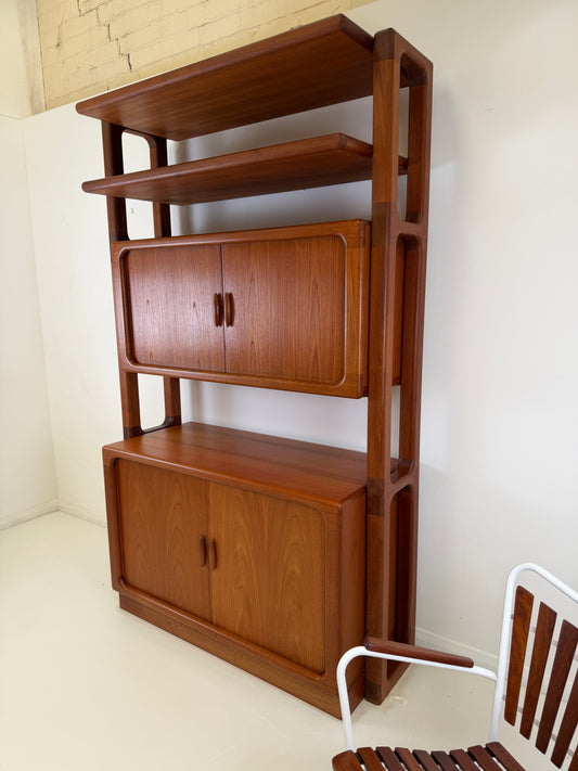 DYRLUND TEAK ROOM DIVIDER BOOKCASE