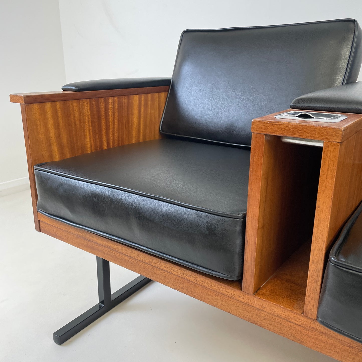 VINTAGE MODERN 3 SEATER SALON SOFA BENCH