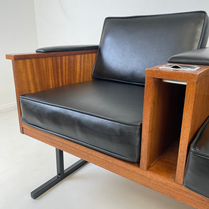 VINTAGE MODERN 3 SEATER SALON SOFA BENCH