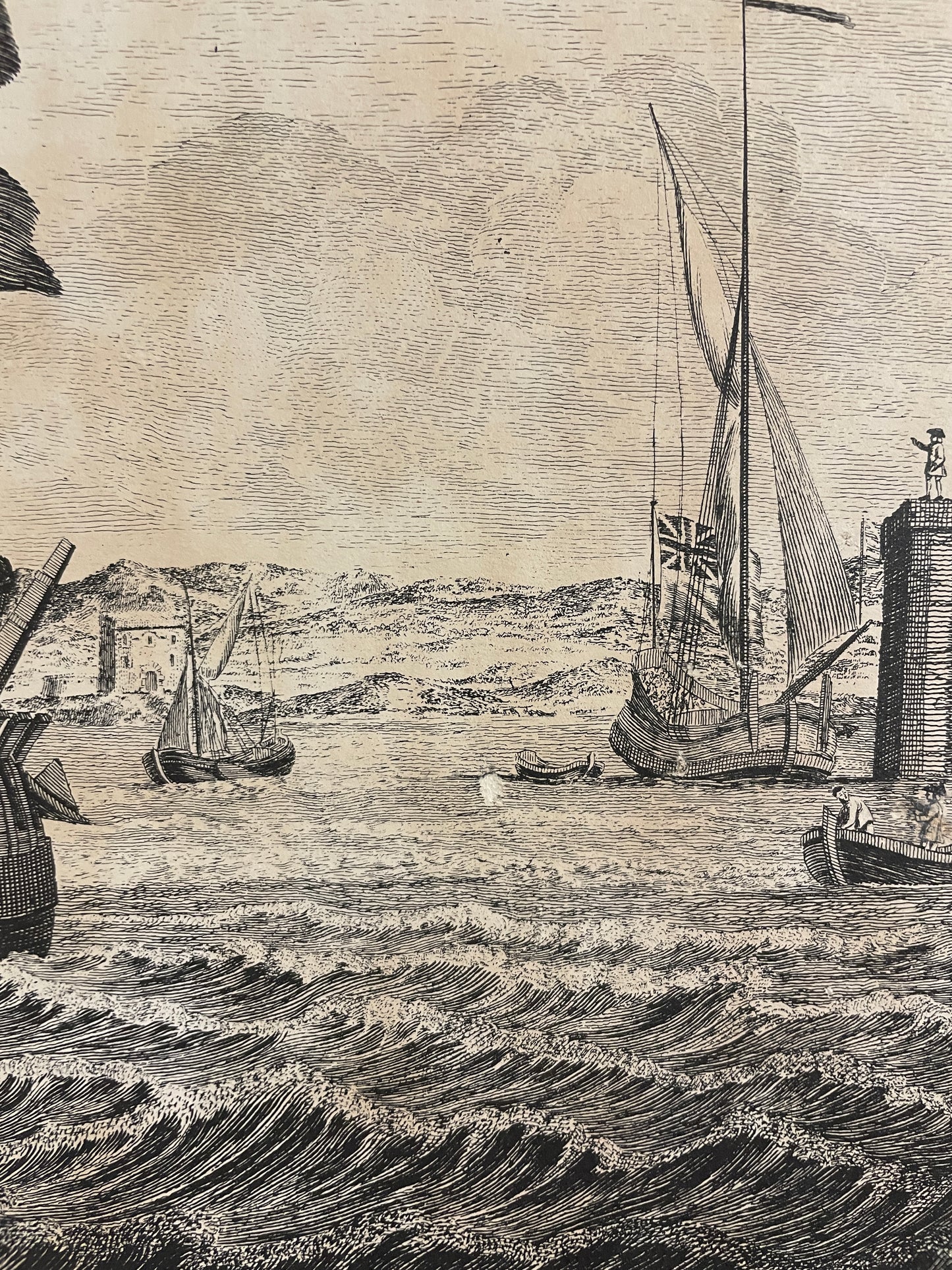 SEPIA SHIP PRINTS - J BOYDELL SET OF 4