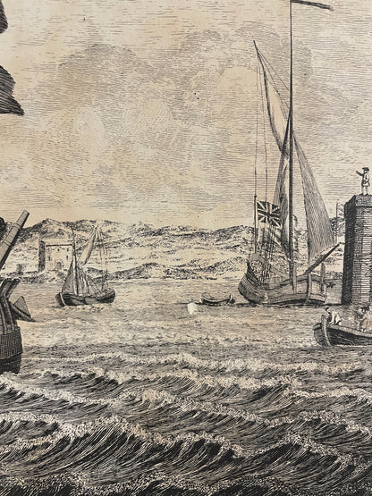 SEPIA SHIP PRINTS - J BOYDELL SET OF 4