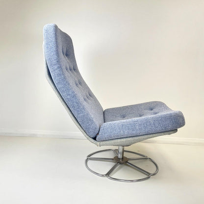 VINTAGE SWIVEL CHAIR BRUNO MATTHSON STYLE