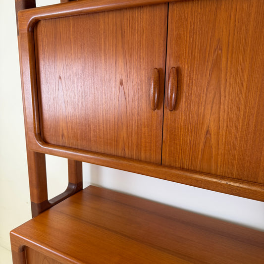 DYRLUND TEAK ROOM DIVIDER BOOKCASE