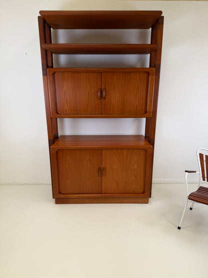 DYRLUND TEAK ROOM DIVIDER BOOKCASE