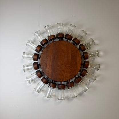 DANISH DIGSMED REVOLVING SPICE WHEEL ORGANISER x 18 JAR