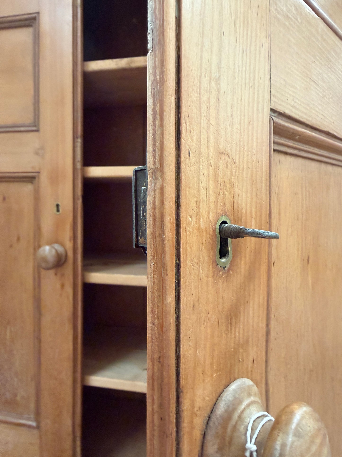 ENGLISH PINE DRESSER/SECRETAIRE WITH DRAWERS